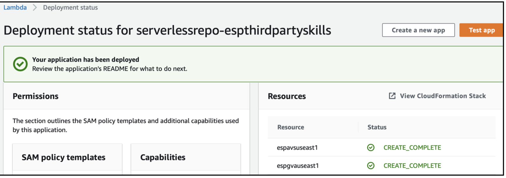 ESP-RainMaker-3P-Integrations successful deployment